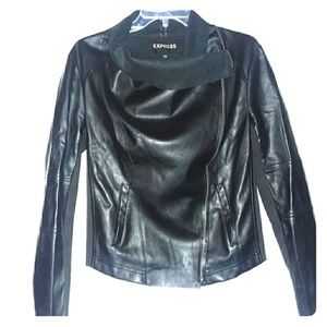 EXPRESS Faux Leather Moto Jacket